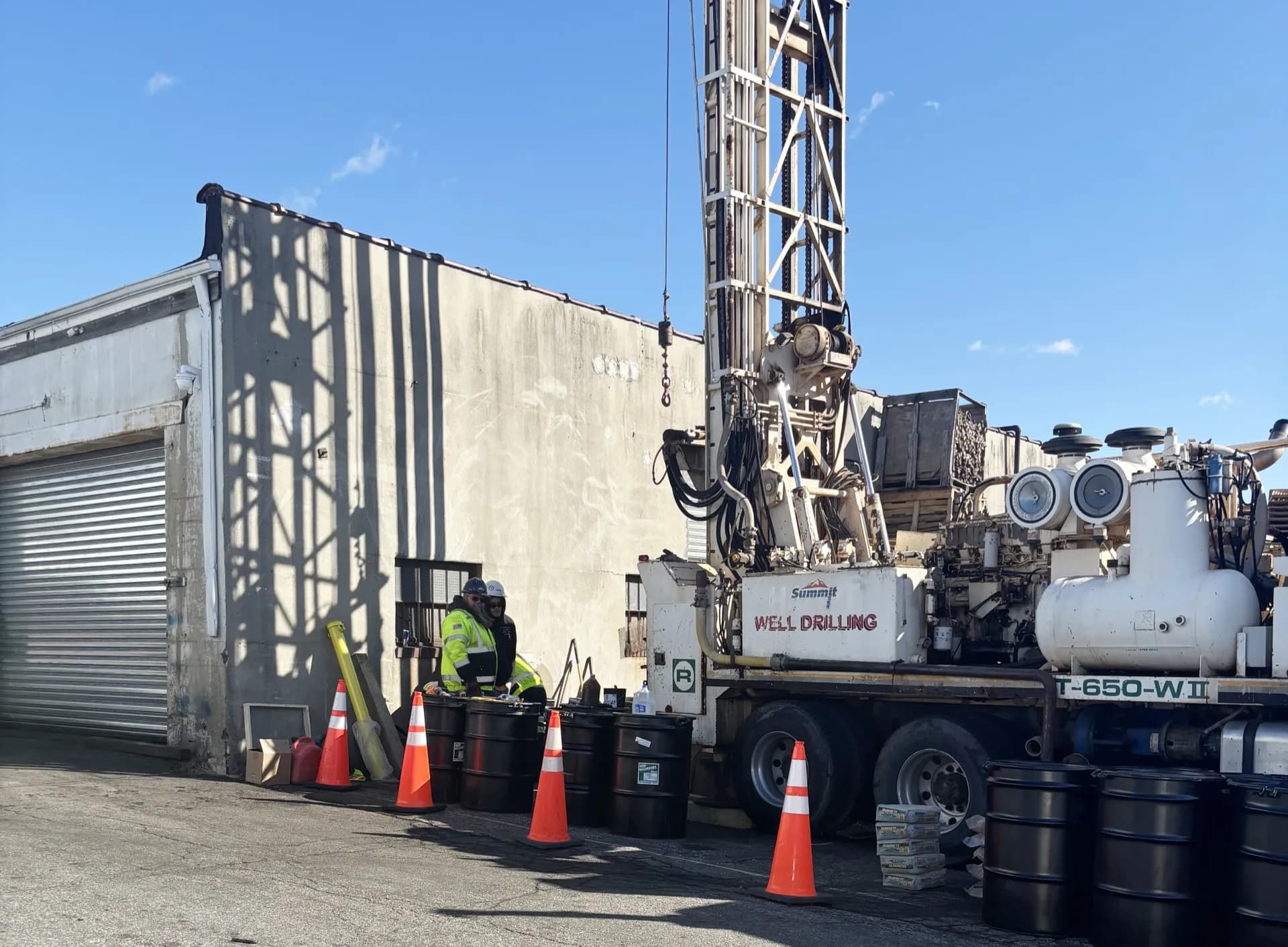 Shallow Bedrock Well Installation